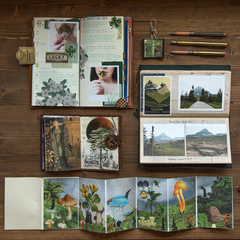Collages in the Traveler's Notebook