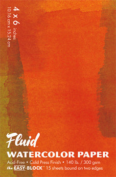 Fluid Watercolor Paper- Hot Press Pads — Two Hands Paperie