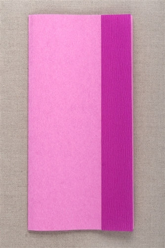 Crepe Paper - Double Sided Purple and Pink - 150 mm - 12 sheets