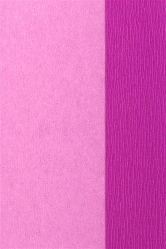 Crepe Paper - Double Sided Purple and Pink - 150 mm - 12 sheets