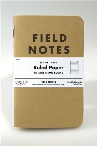 Bucker Trading Co.  Field Notes Pitch Black Ruled Note Book 2-Pack