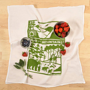 Kei & Molly Flour Sack Cotton Tea Towel- Cacti — Two Hands Paperie