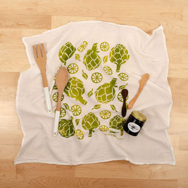 Kei & Molly Flour Sack Cotton Tea Towel- Cacti — Two Hands Paperie