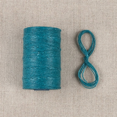 Waxed Linen Thread- Turquoise — Two Hands Paperie