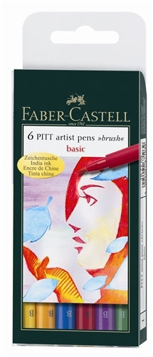 Pitt Artist Pen, Brush - Portrait Wallet of 6 - #167167 – Faber-Castell USA