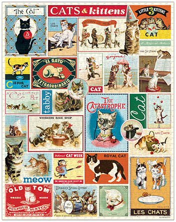Cavallini & Co. Vintage Dogs 1000 Piece Puzzle — Two Hands Paperie