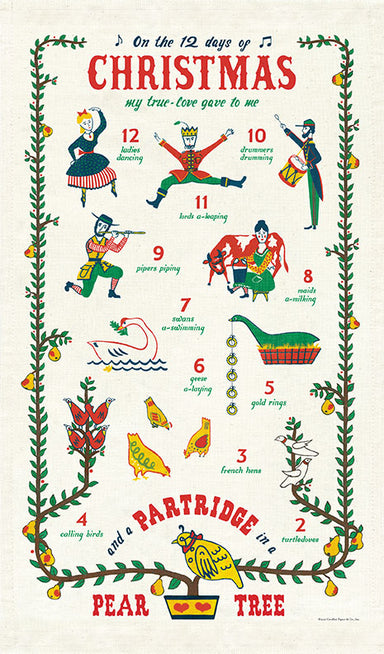 Cavallini & Co. 12 Days of Christmas Decorative Paper — Two Hands Paperie