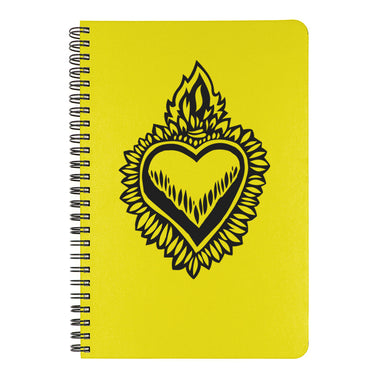 Milagro Flaming Heart Vinyl Sticker — Two Hands Paperie