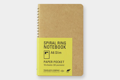 Cahier Spirale A5 Slim Paper Pocket