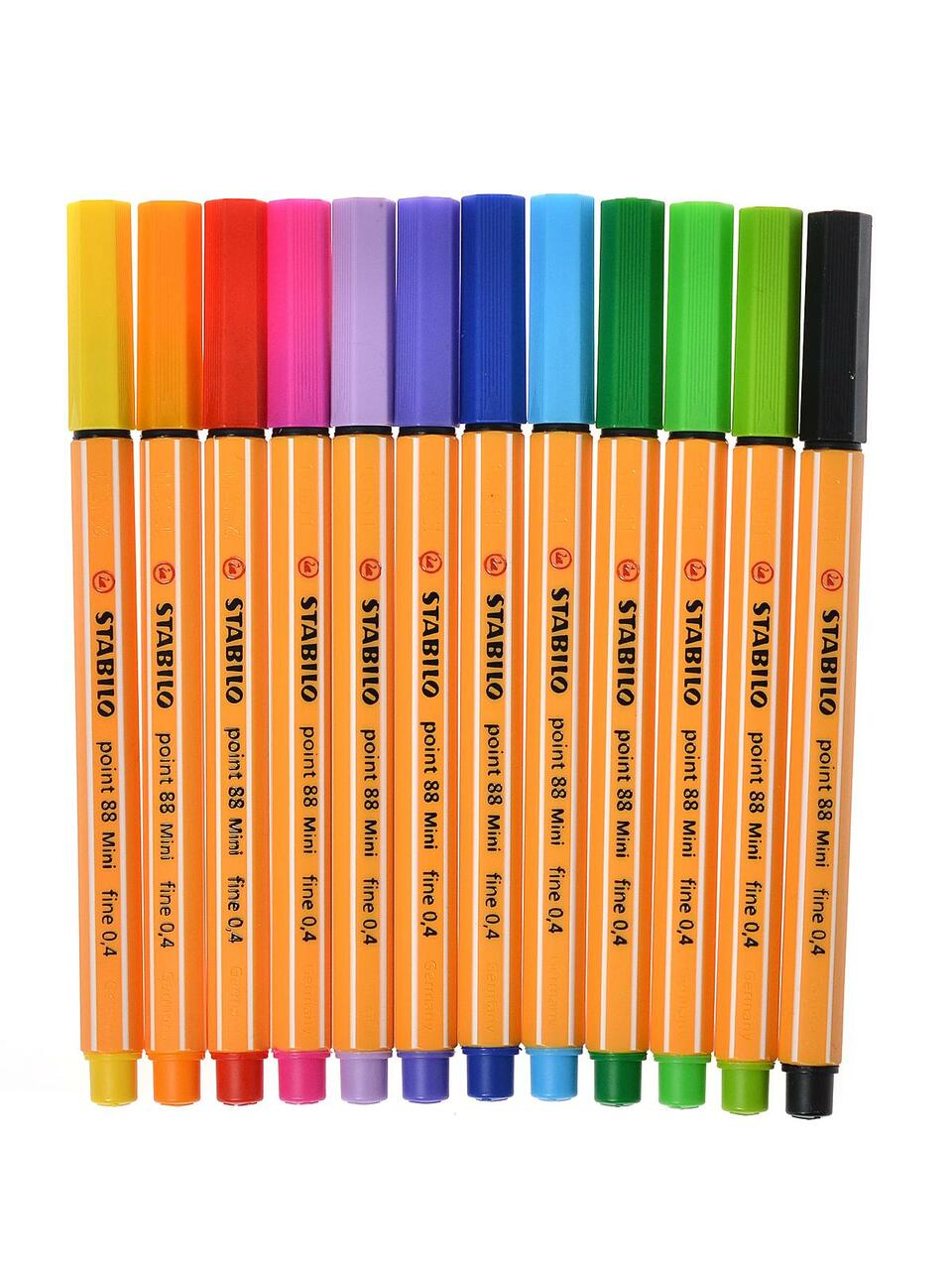 romantisch Woning In STABILO Point 88 Mini Fineliner Pens in Pocket Size- 12 Colors — Two Hands  Paperie