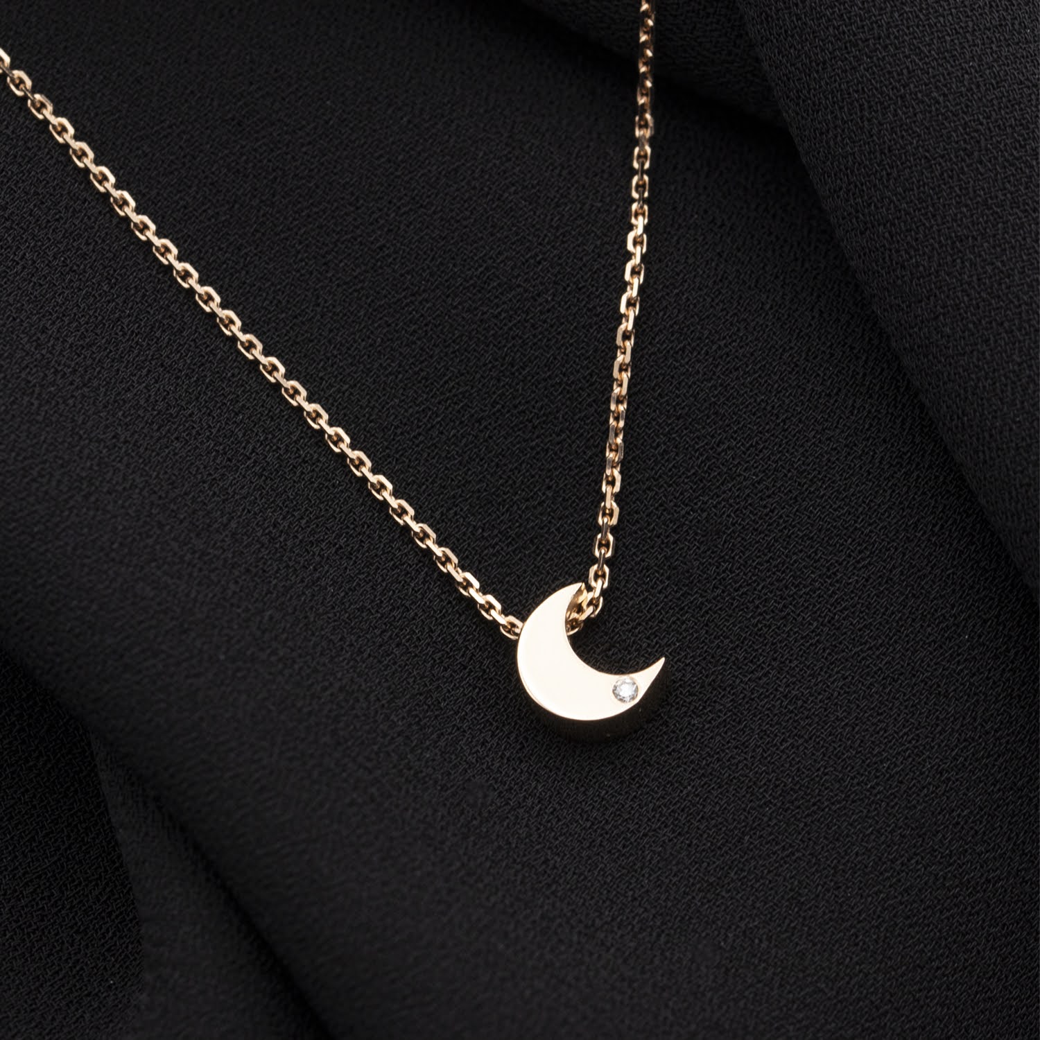 COLIER AUR 14K LUNA