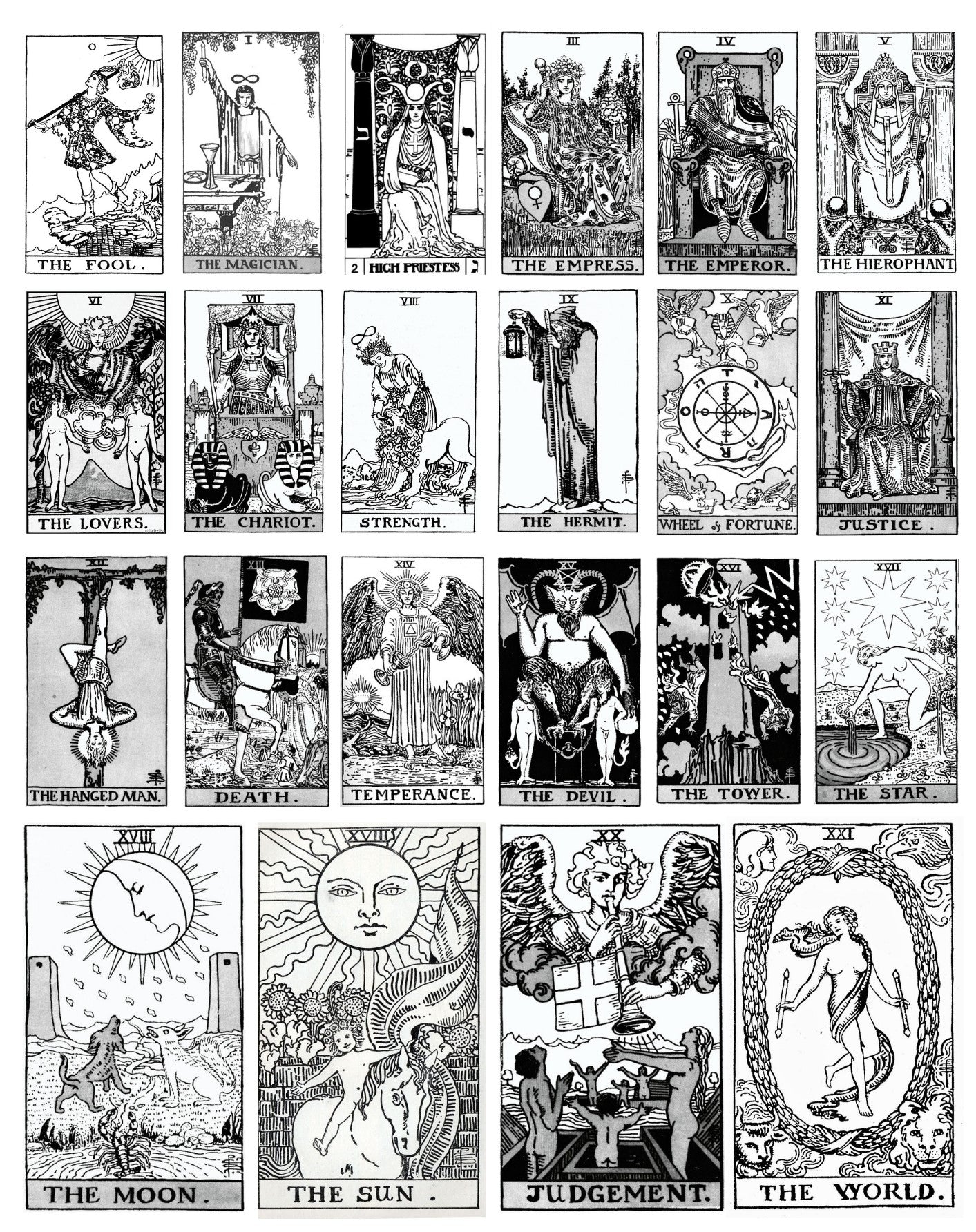 Pandantiv din argint tarot "major arcana"