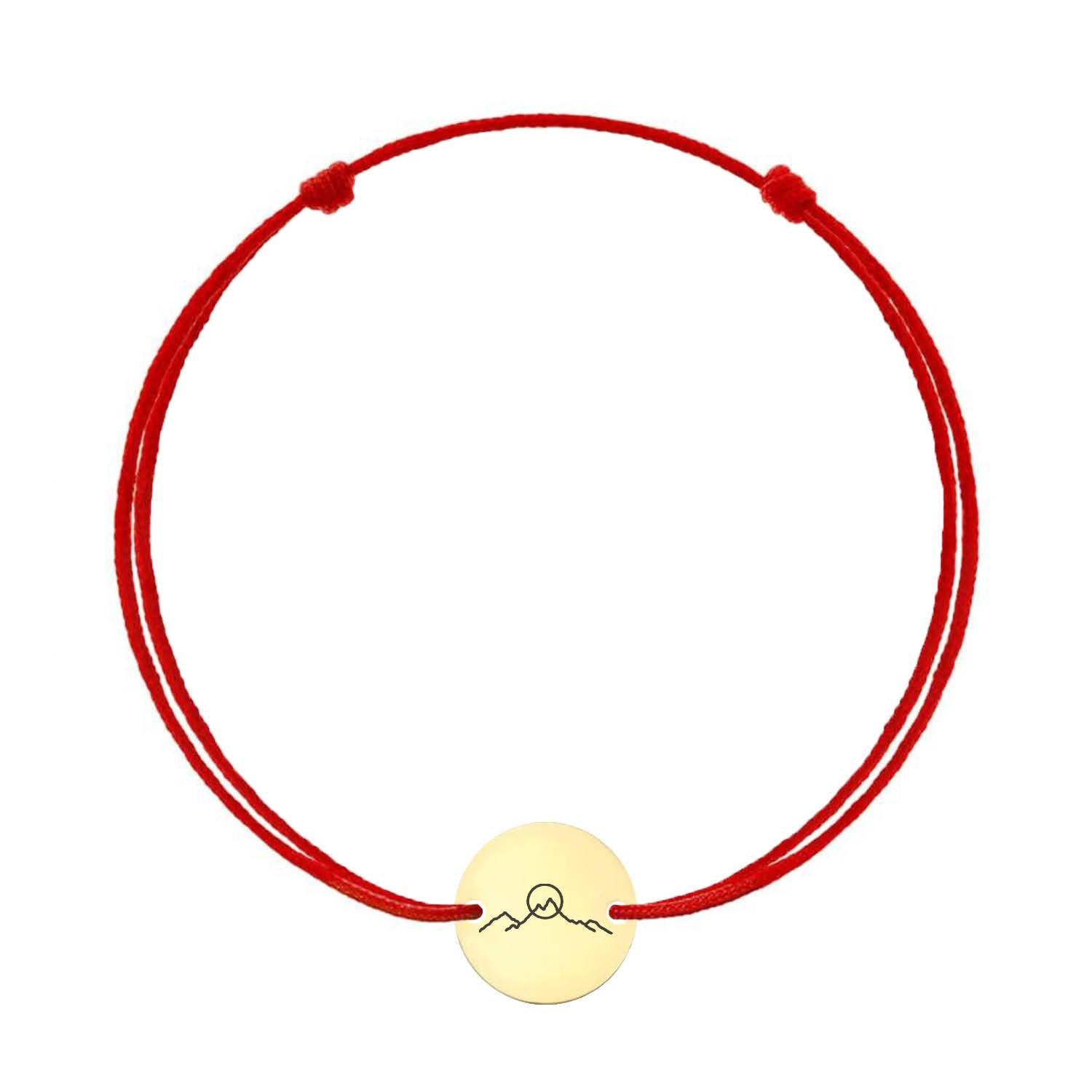 Bratara Martisor - Mountain - Aur Roz 14K