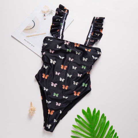 Upopby fashion one-piece swimsuit details