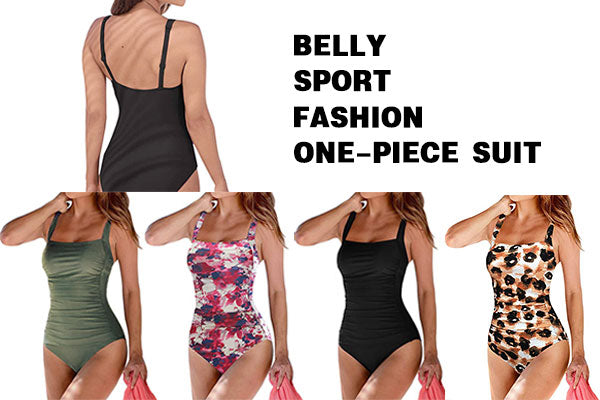 upopby belly control sport one-piece swimwear
