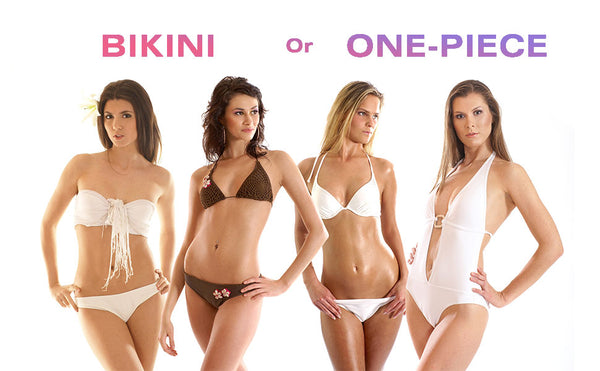 bikini or one-piece swimsuits