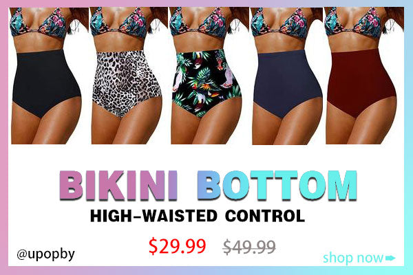 upopby high waist bikini bottom