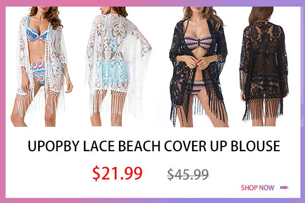 Upopby Lace Beach Cover Up