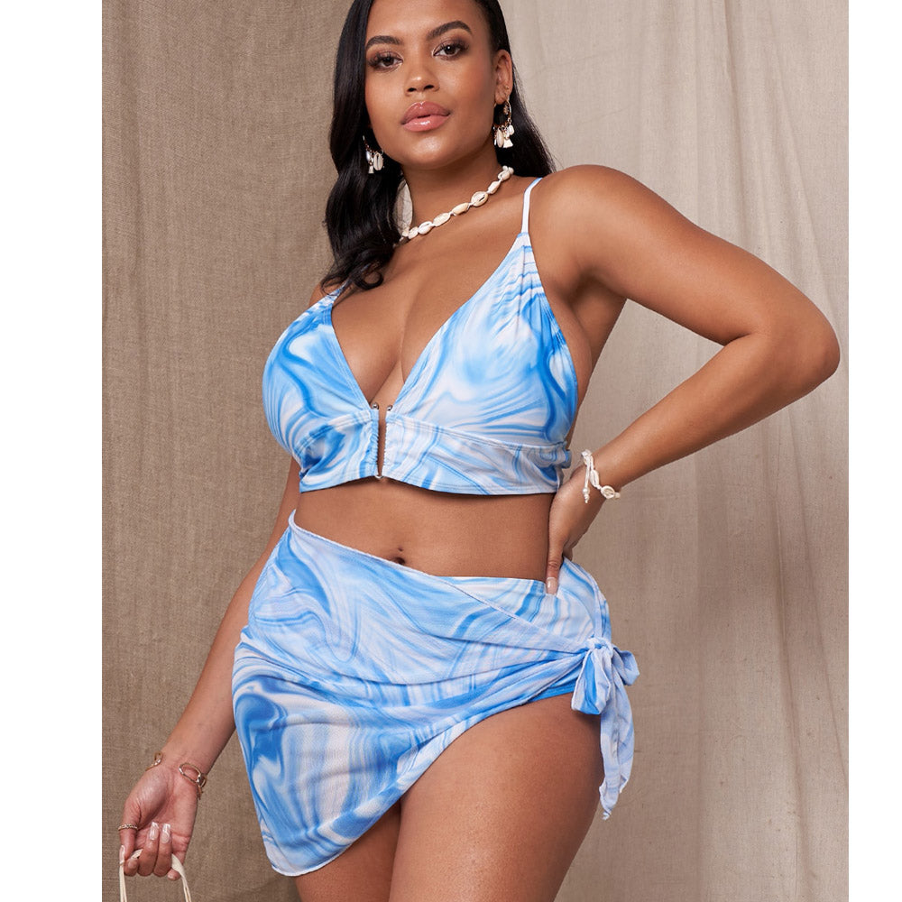 upopby sexy three piece swimsuit