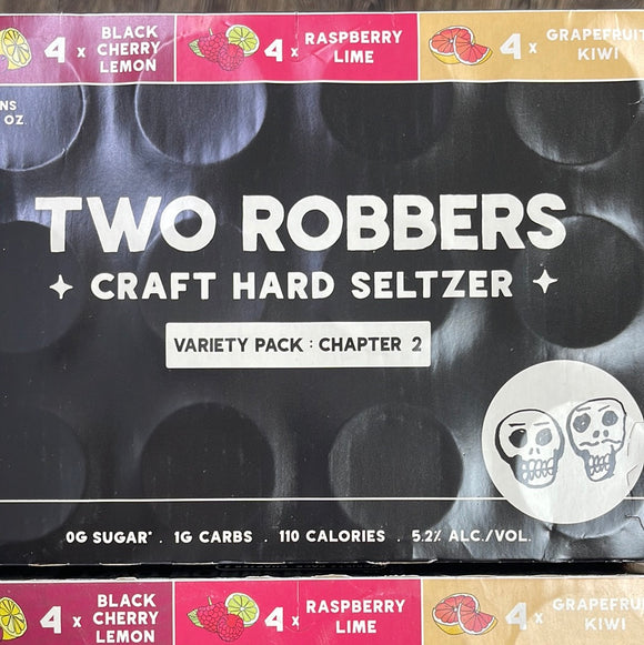 Two Robbers Hard Seltzer Variety Pack Chapter 2 - 12 x 12 Oz Can