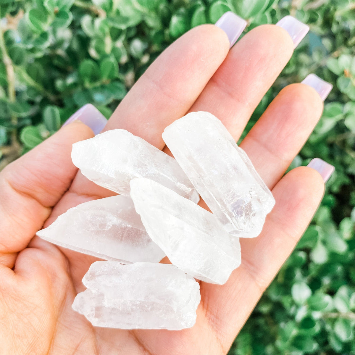 Small Clear Rough Quartz Point