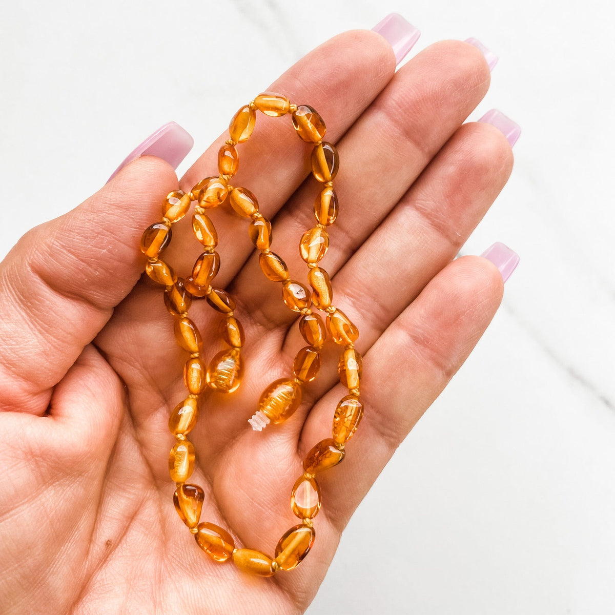 Amber Teething Necklace (Honey) – AmberCrown