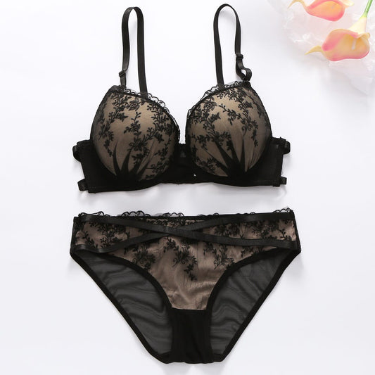 Fancy Front Opening Butterfly Bra Set with Bra Panty for Girls & Women –  The Girls Wear