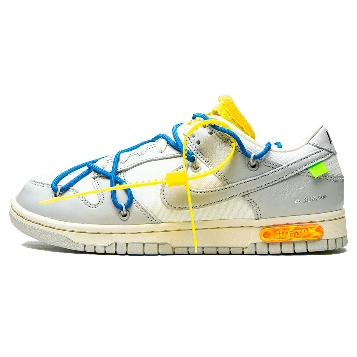 dunk low off white lot 10