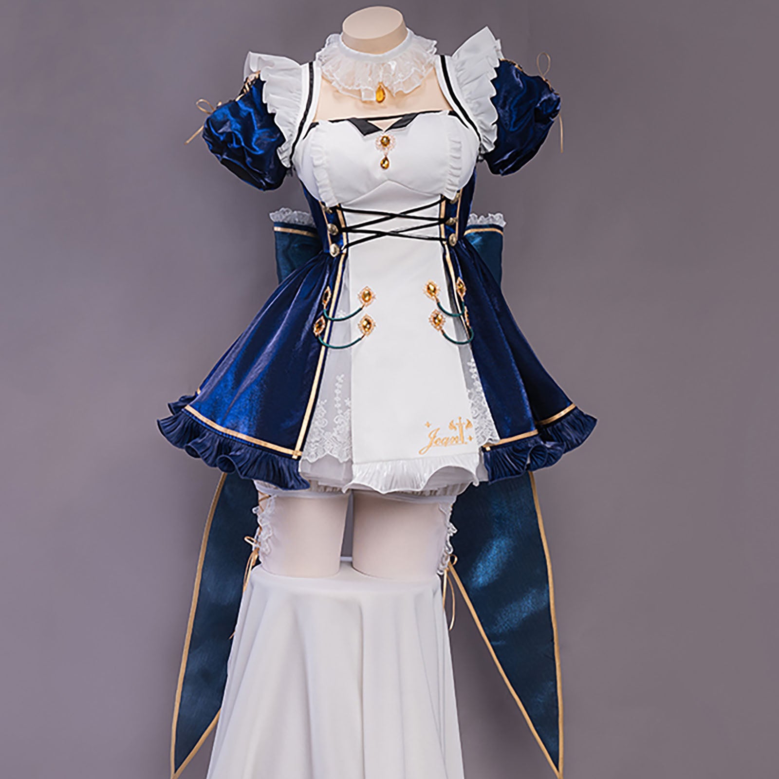 原神 ジン グンヒルド ミニ丈 ホワイト コスプレ メイド服