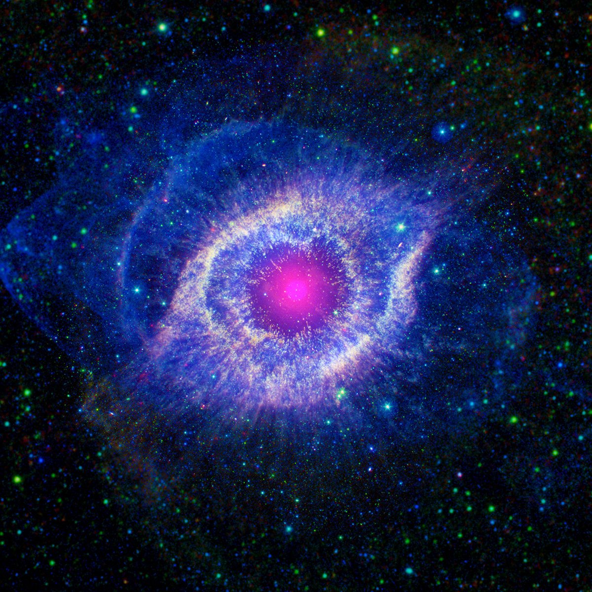 Helix Nebula In Blue Photo | Sky Image Lab