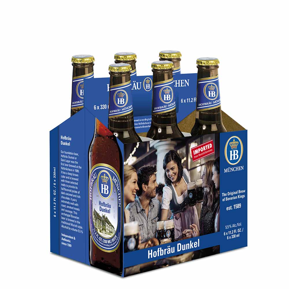 【送料込・消費税込】ドイツビール｜ホフブロイ ドゥンケル 330ml×6本セット – World kitchen