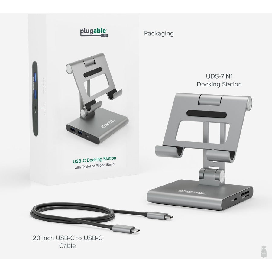 Transportere Bytte Gå op Plugable 8-in-1 USB C Docking Station for iPad with Stand, 100W Pass-t –  Natix