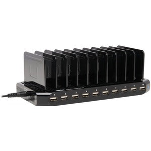 Tripp Lite 10-Port USB Charging Station Hub w Adjustable Storage