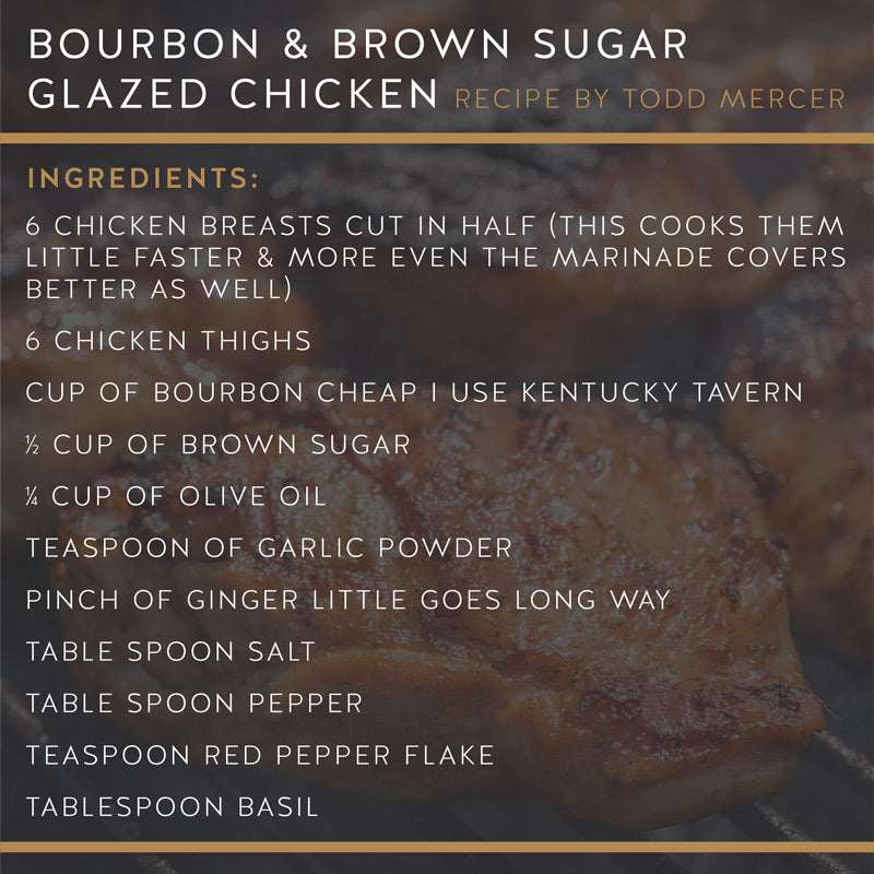 Bourbon and Brown Sugar Glazed Chicken recipe ingredients