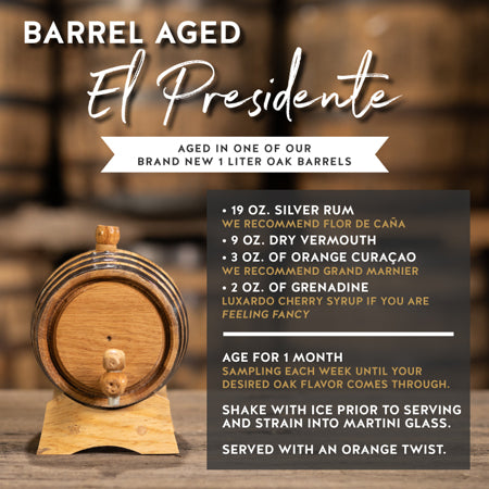 Recipe for a Barrel-Aged El Presidente