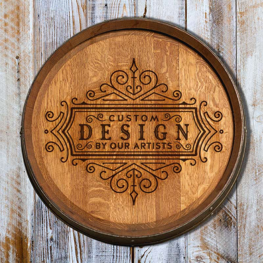 custom whiskey barrel tops