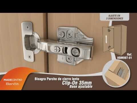 Pack Bisagra para puerta de cocina + Base - Bisagra de Cazoleta de Gran  Ángulo 165° con Amortiguación Integrada