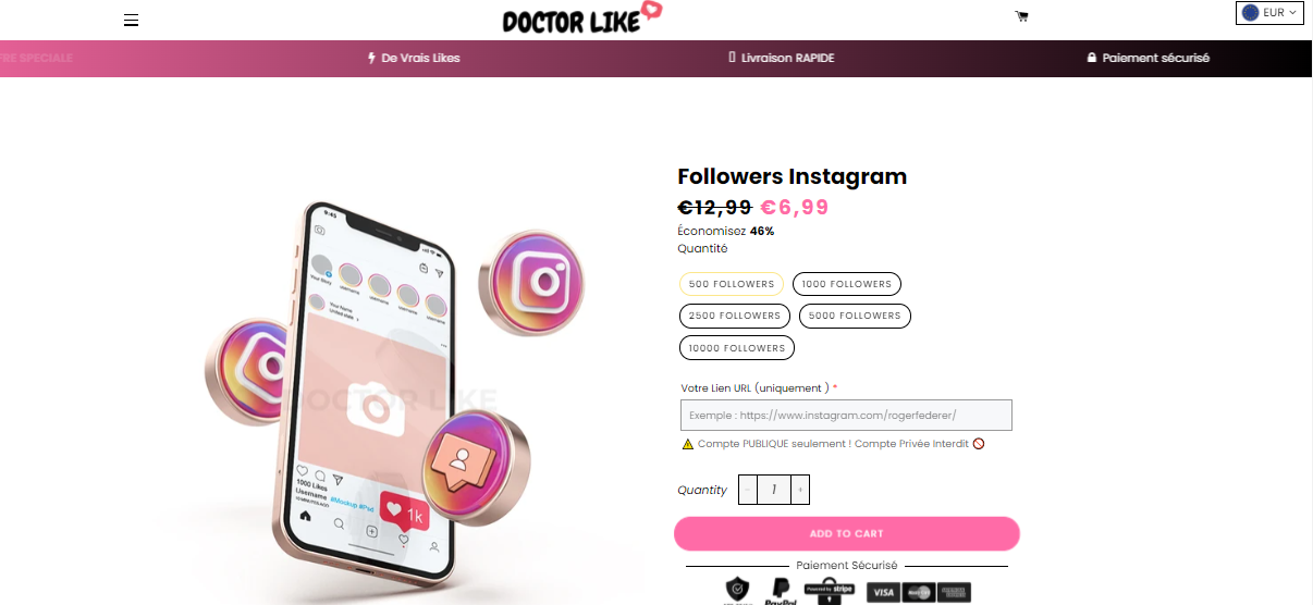 Achat followers Instagram Doctor-Like