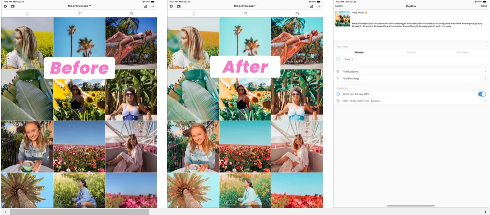 Aplicación para crear historia de vista previa de Instagram