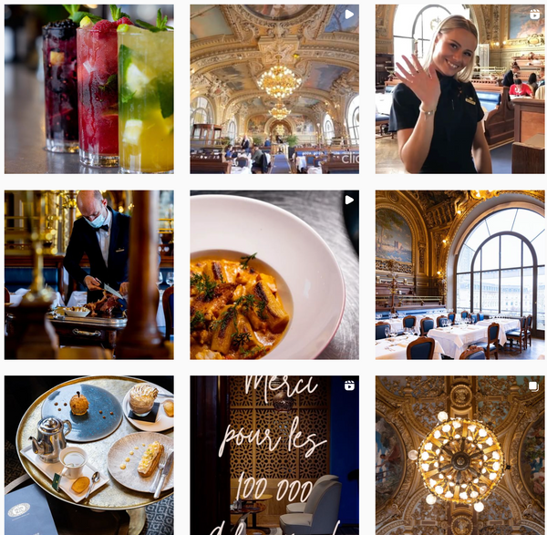 Le train bleu, een instagrambaar restaurant in parijs