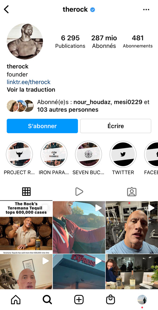 TheRock _ quien tiene más seguidores en Instagram