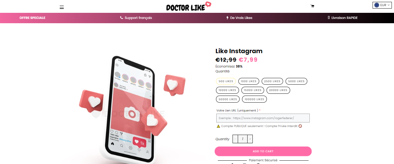 koop likes op Instagram om je zichtbaarheid op Instagram te vergroten