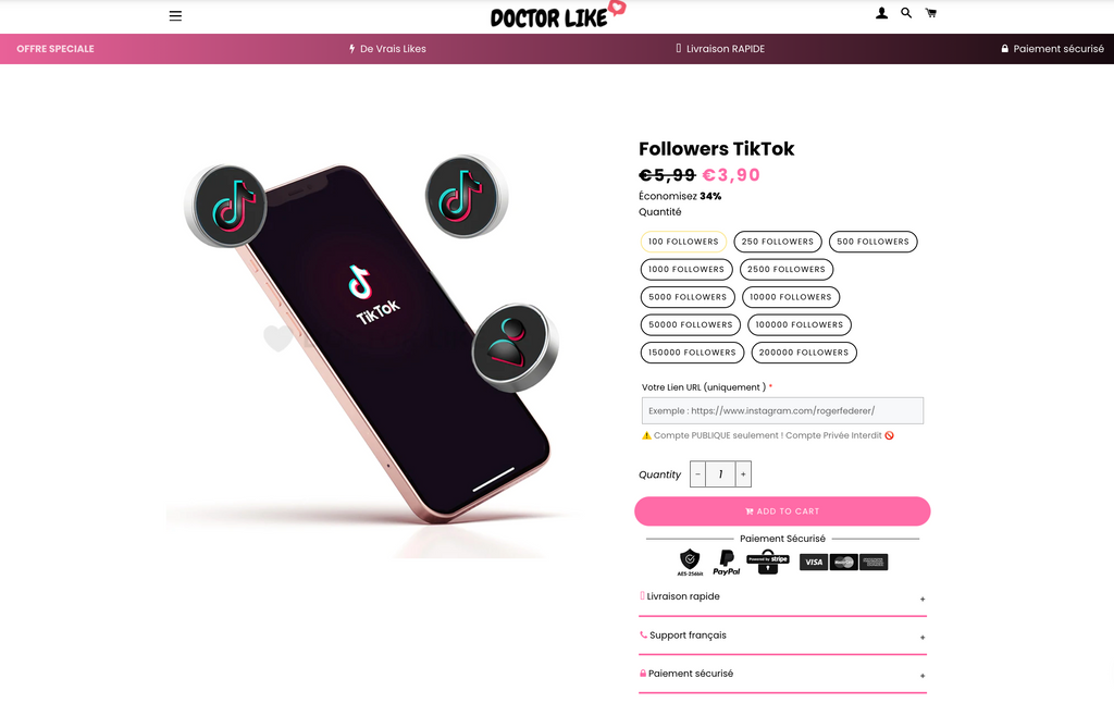 la légalité de l’achat de followers TikTok