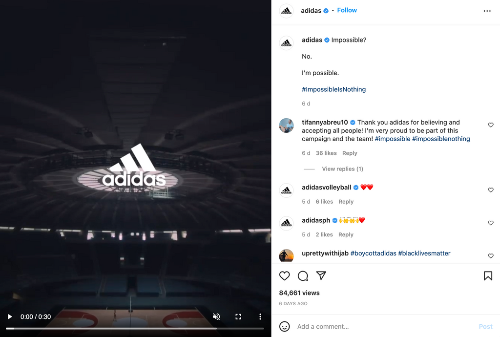 Obtenga más vistas para los videos de Instagram de Adidas