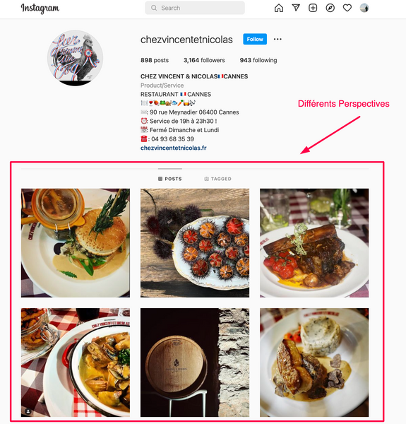 utiliser Instagram pour son restaurant _ perspectives