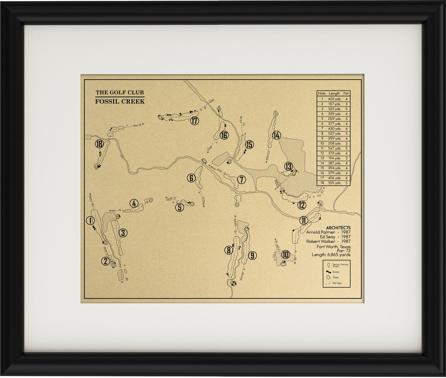 The Golf Club Fossil Creek Outline (Print)