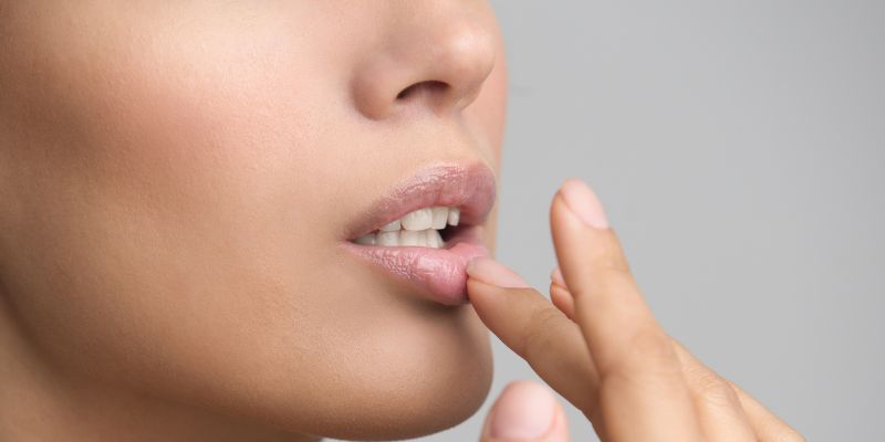 Lippen sind eine erogene Zone bei der Frau