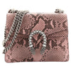 Dionysus Pink Python Mini Shoulder Bag With Crystal Detail
