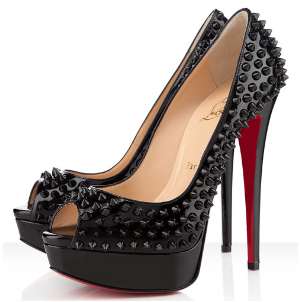 Ongewapend Inzichtelijk Drama Lady Peep 150 Black Spike Patent Leather Peep Toe Heels 39 – High Heel  Hierarchy