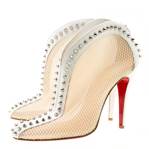 Pre-owned Christian Louboutin Dandelion Spikes Loafers, 40 In Default Title